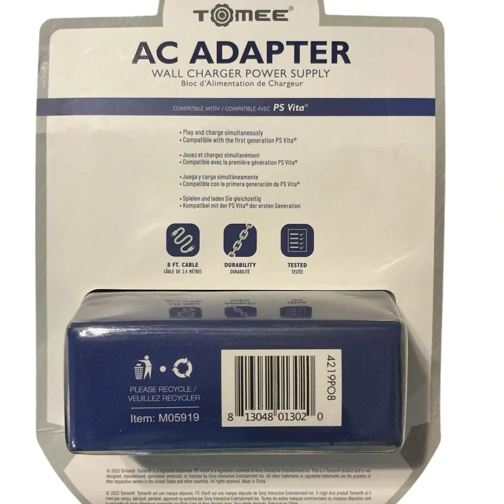 Black AC‎ Adapter for PS Vita
